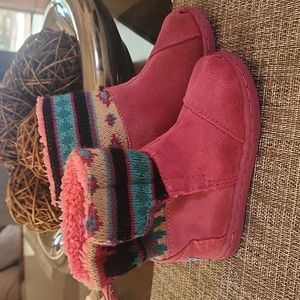 Toms toddler winter suede boots T7 Pink